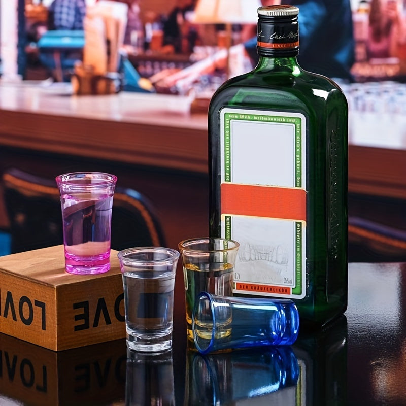 Juego de 4 vasos de acrílico para chupitos para bares, pubs y uso doméstico
