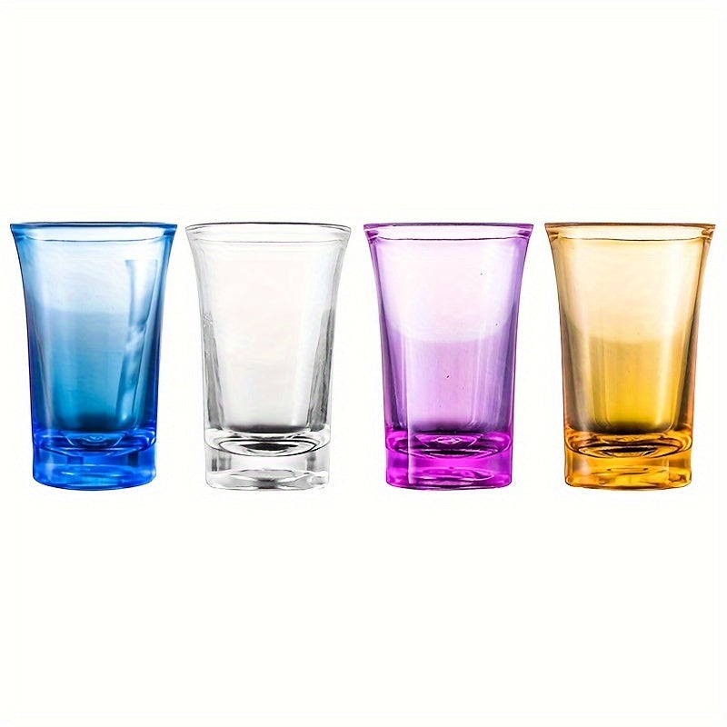 Juego de 4 vasos de acrílico para chupitos para bares, pubs y uso doméstico