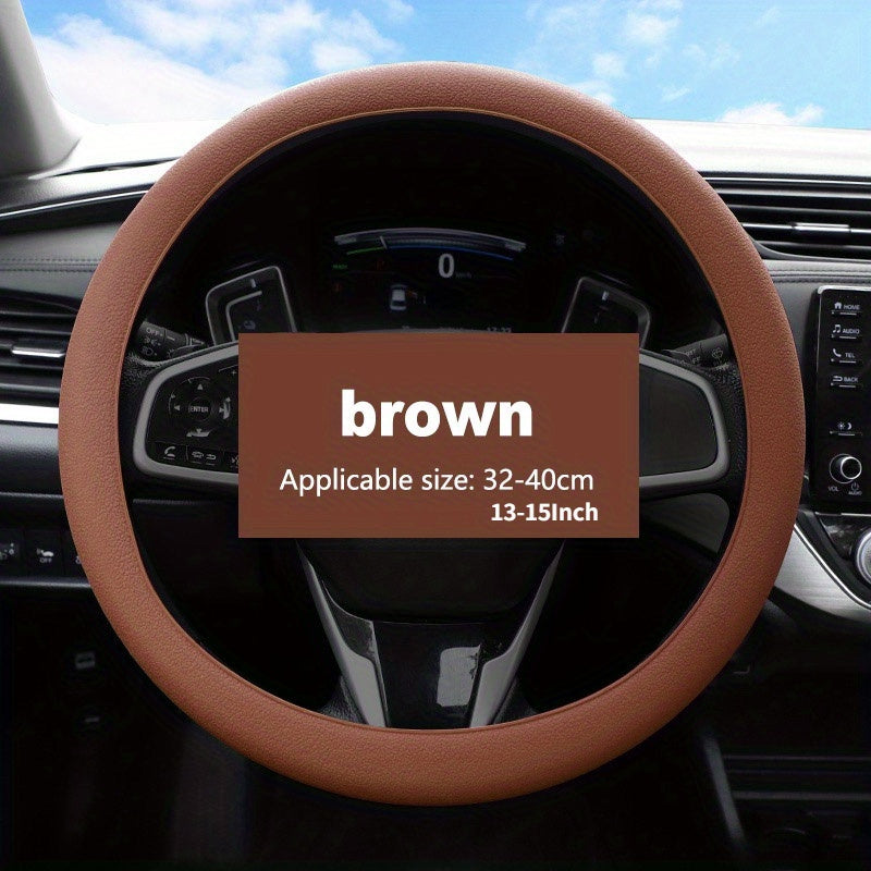 Universal silikon rul boshqarish g'ildiragi qoplamasi yumshoq elastik avtomobil aksessuari