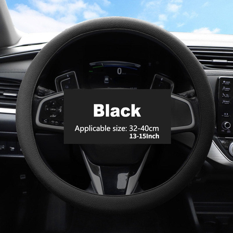 Cubierta de volante de silicona universal, accesorio de coche suave y elástico