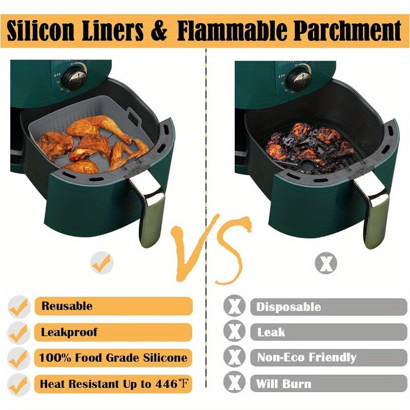 Силиконовая подкладка для фритюрницы с квадратными корзинами, поднос для празднования Ид аль-Адха.