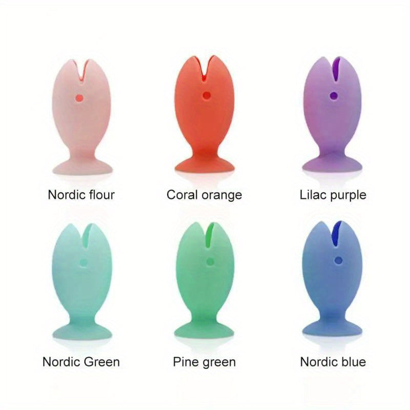 Kids Silicone Fish Shape Toothbrush Cover Stand Portable Travel Case