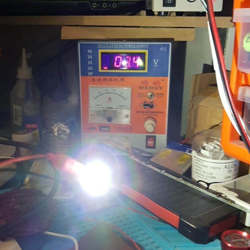 50 Super Bright Cool White LED Beads with Metallic Base for Industrial Projects