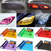 Car Gloss Transparent Light Black Smoke PVC Film Wrap 30x200cm Headlight Taillight Cover