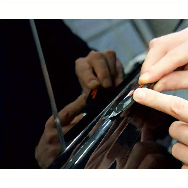 Avtomobil eshiklari, oynalar uchun qora vinil yopishqoq lenta 3/5/7/10 sm