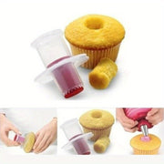 Qayta ishlatiladigan Cupcake Corer samarali sovuq qilish uchun - Pishirish uchun oziq-ovqatga xavfsiz plastmassa asbob, tortlar va shirinliklar uchun