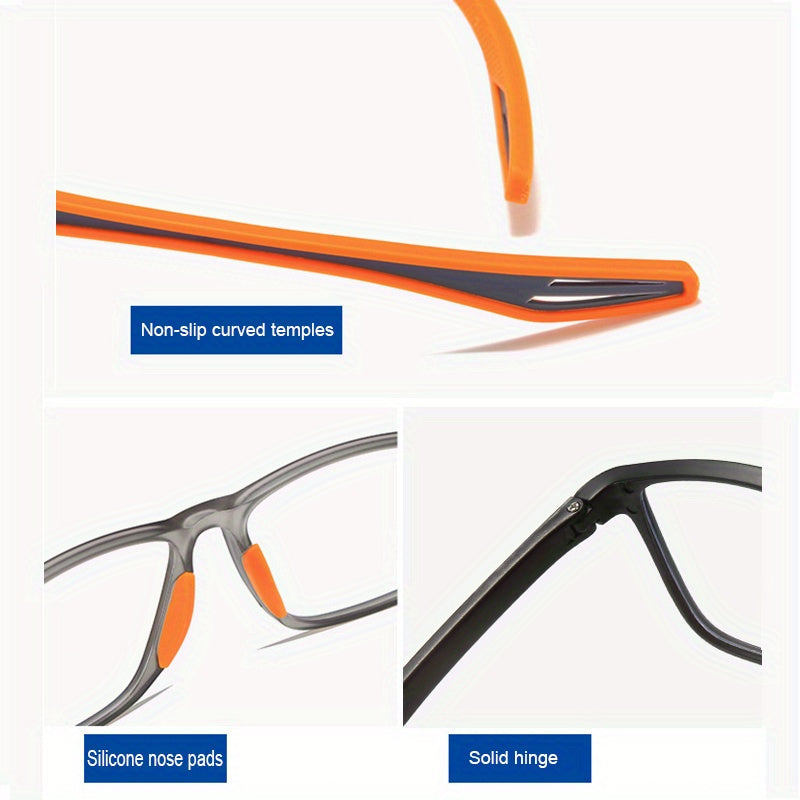 Lightweight TR90 Sports Glasses for Men and Women with Adjustable Focus Up to +4.0 Diopters
