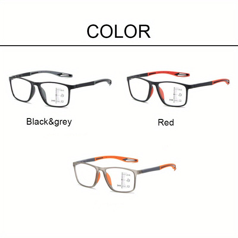 Lightweight TR90 Sports Glasses for Men and Women with Adjustable Focus Up to +4.0 Diopters