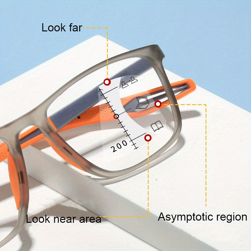 Lightweight TR90 Sports Glasses for Men and Women with Adjustable Focus Up to +4.0 Diopters