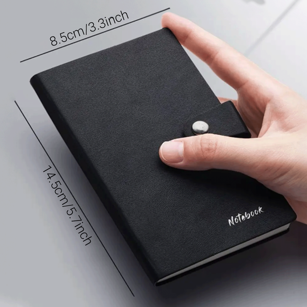 A6 Week Planner Mini Notebook with PU Cover and 80gsm Lined Paper for Travel and Daily Notes
