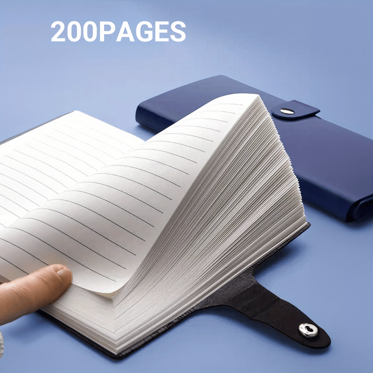 A6 Week Planner Mini Notebook with PU Cover and 80gsm Lined Paper for Travel and Daily Notes