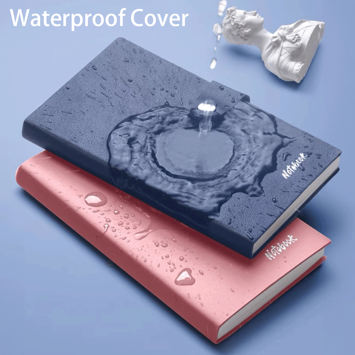 A6 Week Planner Mini Notebook with PU Cover and 80gsm Lined Paper for Travel and Daily Notes