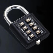 Heavy-Duty Zinc Alloy 8-Digit Combination Lock for Luggage Travel Security