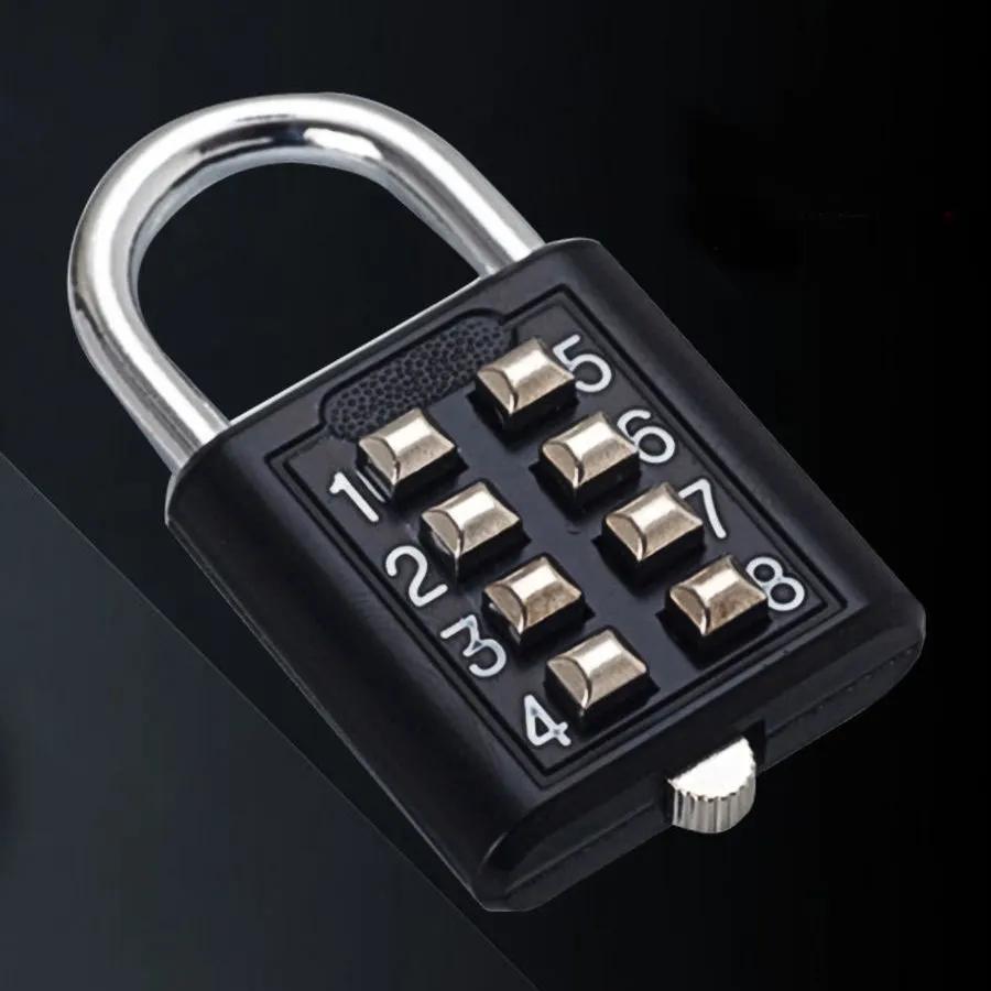 Heavy-Duty Zinc Alloy 8-Digit Combination Lock for Luggage Travel Security