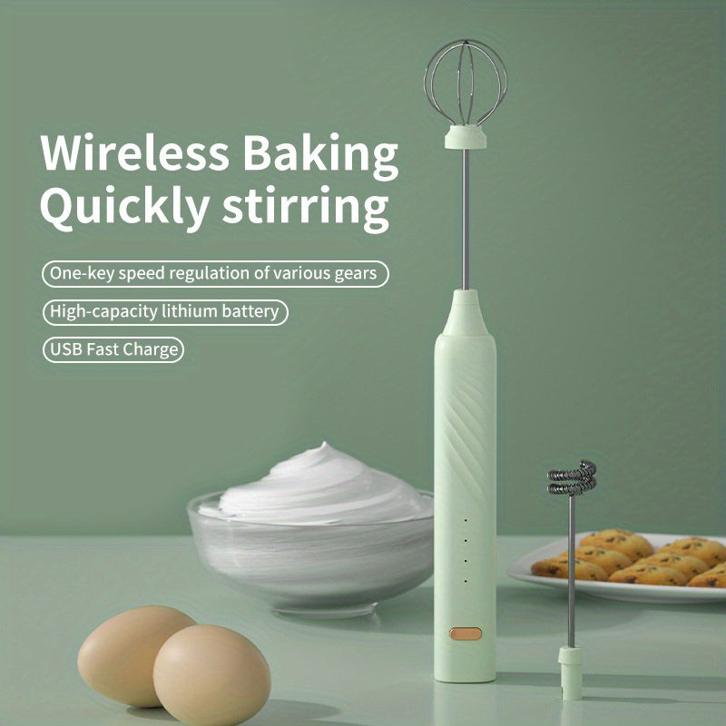 Electric Milk Frother Handheld Coffee Whisk for Home Use, Perfect for Lattes and Cappuccinos