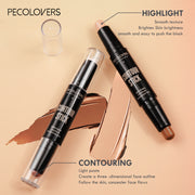 Double Head Highlight & Contouring Pencil Waterproof Makeup Stick