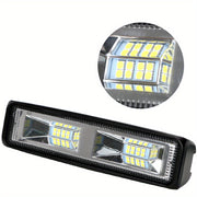 12-24V LED Work Light for Vehicles Motorcycle Truck Trailer Yellow Lens 48W