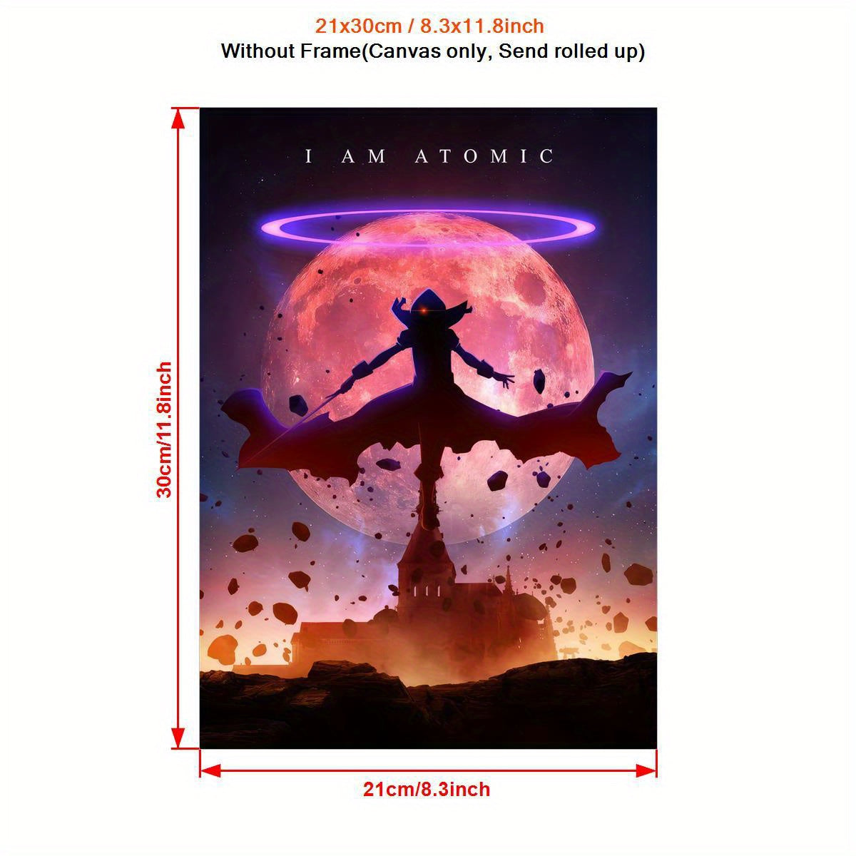 Shadow Cid Atomic Canvas Art Poster for Home Decor Indoor Outdoor Portrait Wall Art