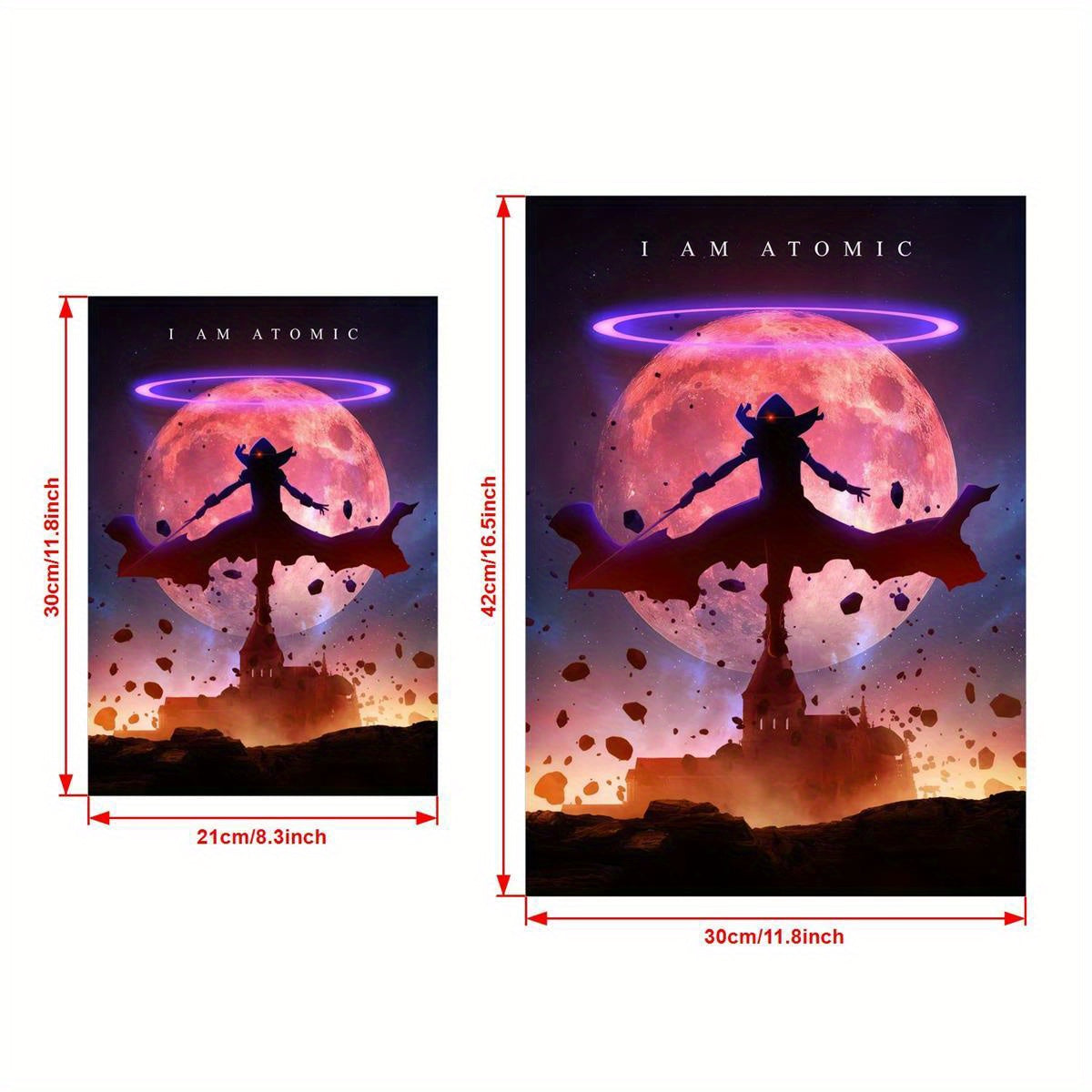 Shadow Cid Atomic Canvas Art Poster for Home Decor Indoor Outdoor Portrait Wall Art