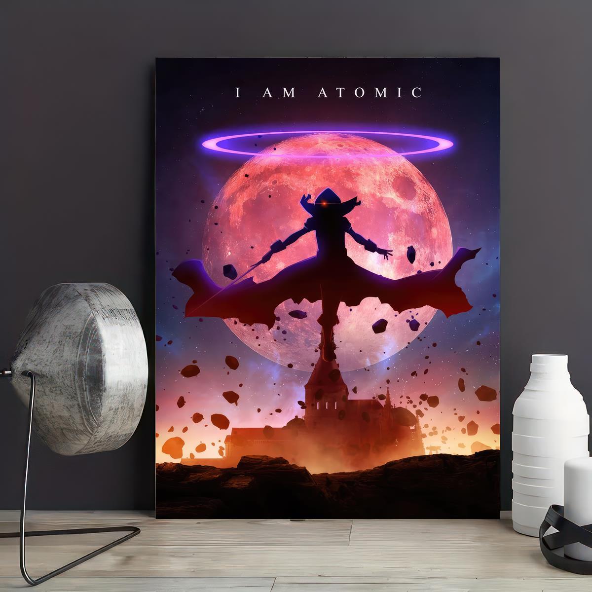 Shadow Cid Atomic Canvas Art Poster for Home Decor Indoor Outdoor Portrait Wall Art