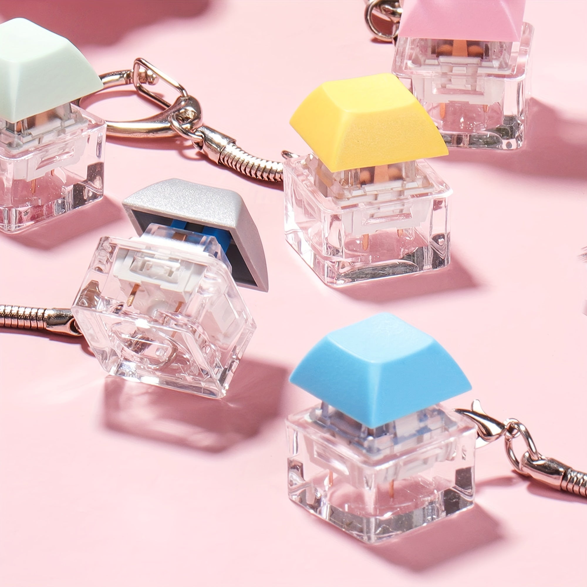 Взрослая брелок-игрушка для клавиатуры, снятие стресса, разжимание пальцев, кнопка