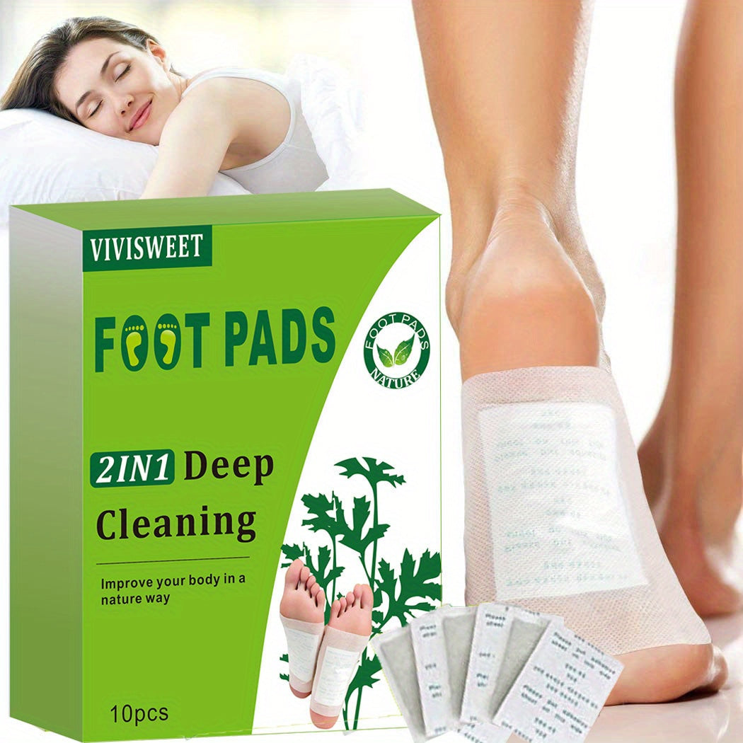 Natural Foot Patches Deep Cleansing Moisturizing 10/20pcs Ginger Mugwort Bamboo Vinegar