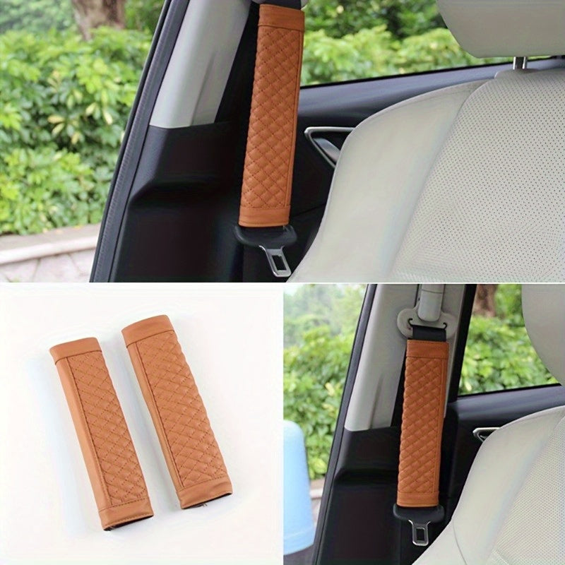 Universal Car Seat Belt Cushion Covers Shoulder Strap Pads Non-Textile Comfort