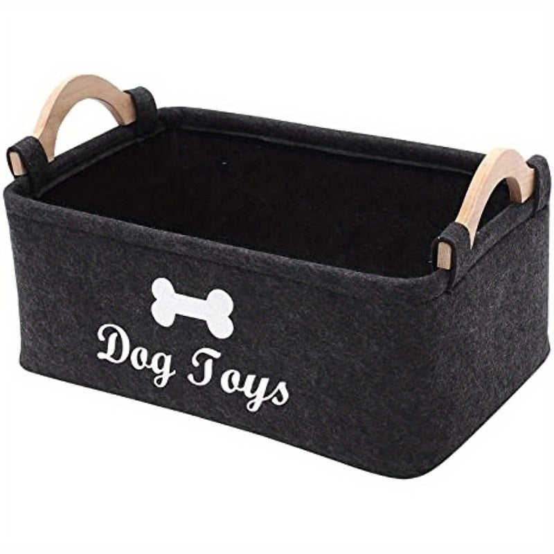 Durable Polyester Storage Box for Pet Toys Laundry and Home Organization