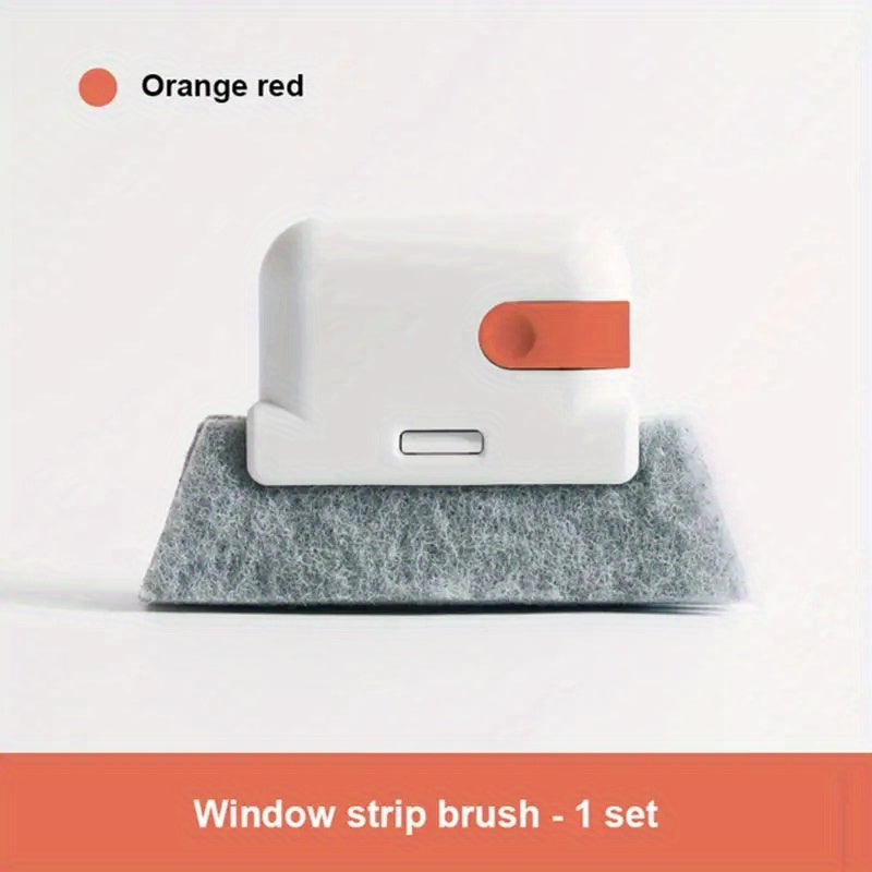 2-in-1 Groove Cleaning Tool for Windows and Doors Plastic Handheld Crevice Cleaner