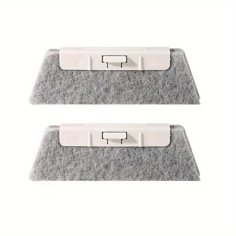 2-in-1 Groove Cleaning Tool for Windows and Doors Plastic Handheld Crevice Cleaner