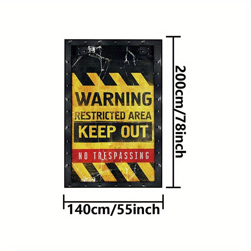 Роскошный нескользящий ковер из кристального бархата для гостиной, спальни, гардеробной, кабинета или зоны отдыха - высококачественный, утолщенный и мягкий напольный коврик с креативным предупреждающим текстом - большой плюшевый ковер