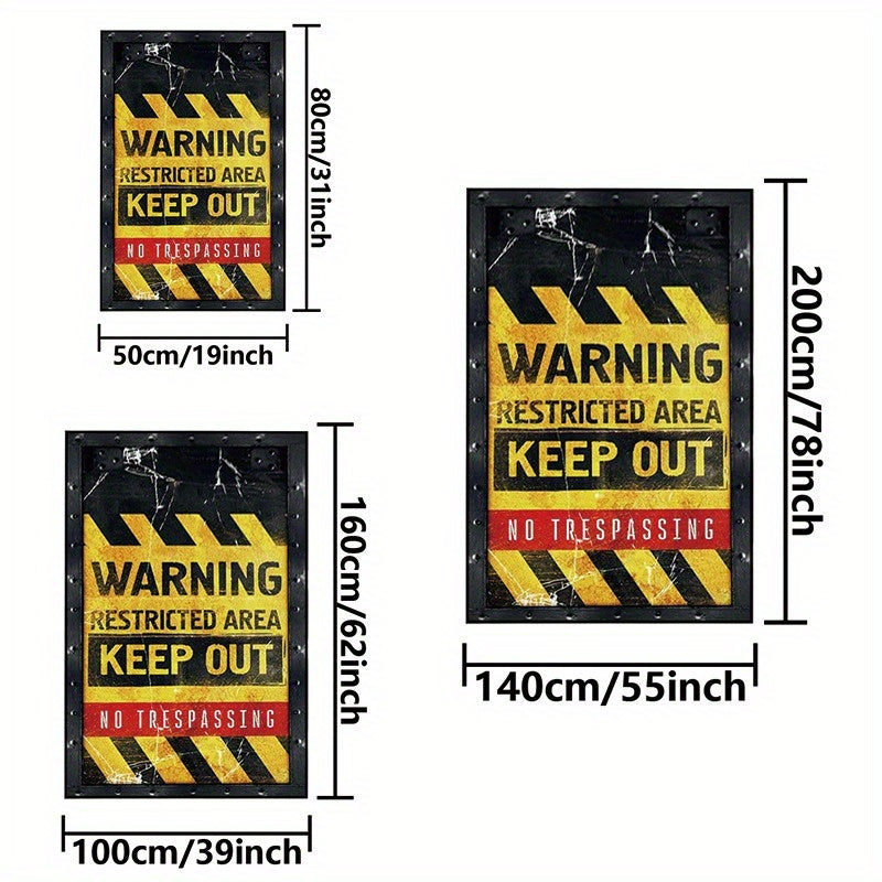 Роскошный нескользящий ковер из кристального бархата для гостиной, спальни, гардеробной, кабинета или зоны отдыха - высококачественный, утолщенный и мягкий напольный коврик с креативным предупреждающим текстом - большой плюшевый ковер