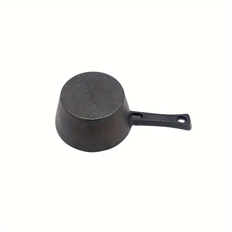 Cast Iron Basting Pot with Handle, Seasoned, Durable for Grilling and Baking