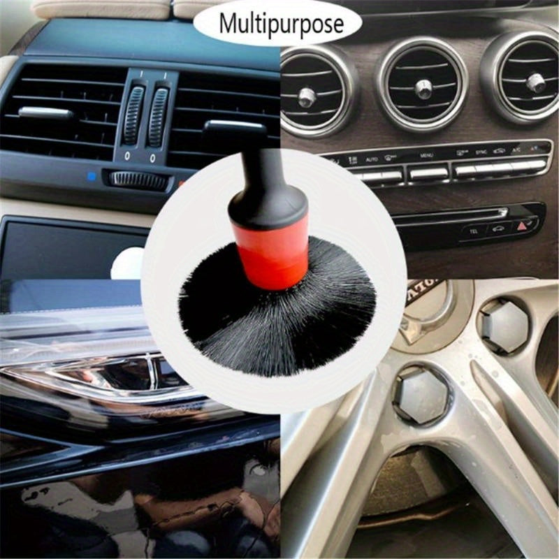 5Pcs Car Detailing Brush Set Wash Tools for Interior Exterior Cleaning
