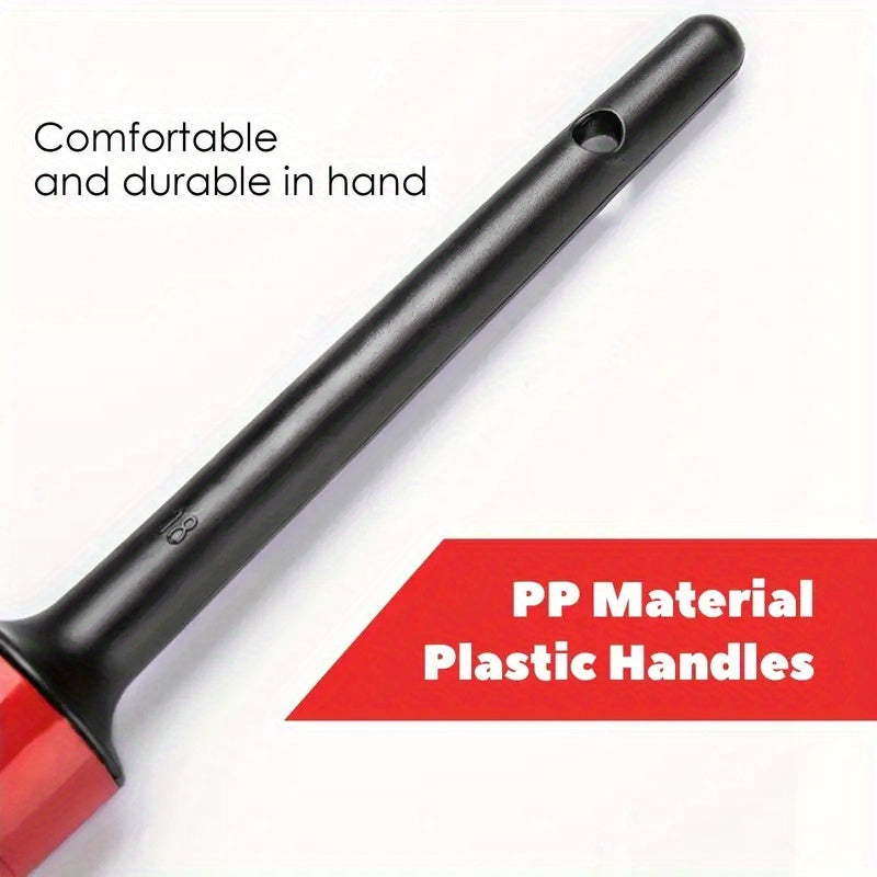 Set de 5 brochas para detalles de coche, herramientas de lavado para limpieza interior y exterior