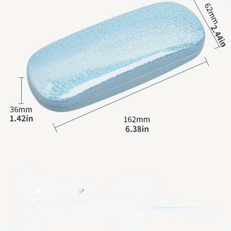 Estuche de cuero para gafas de sol y gafas de lectura, portátiles, para gafas