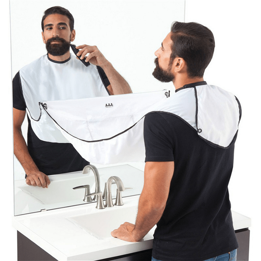 Waterproof Beard Shaving Apron for Men Bathroom Organizer Gift