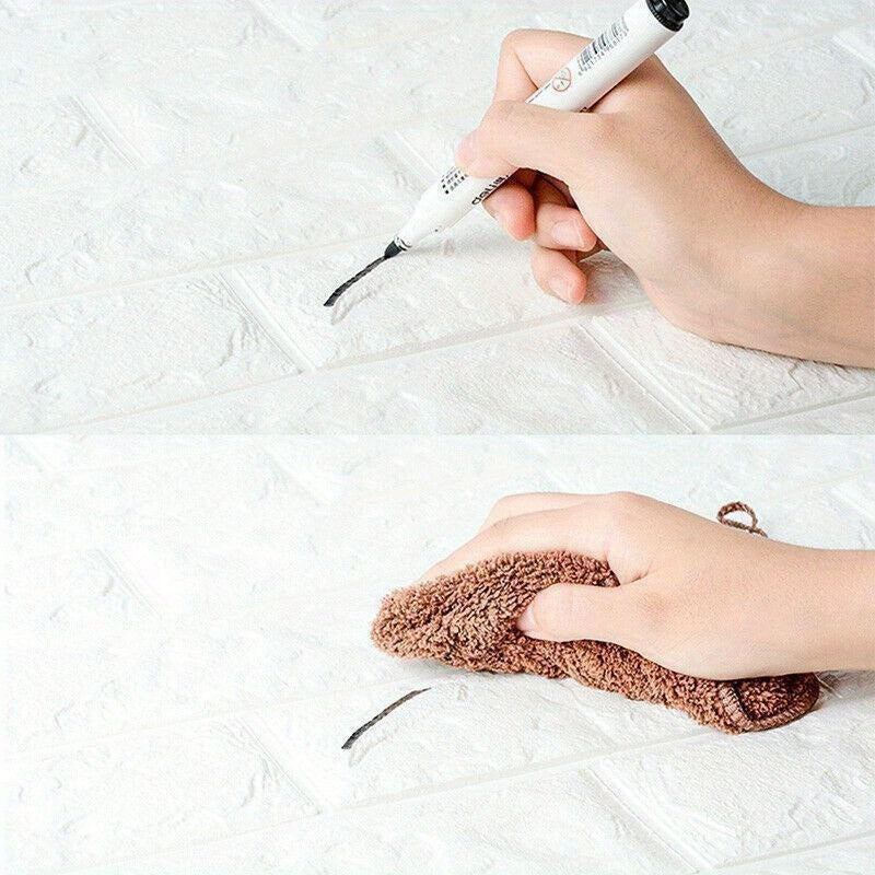 Set of 40/50/60pcs 3D Foam Brick Pattern Wallpaper Waterproof Wall Decor for Bedroom Living Room