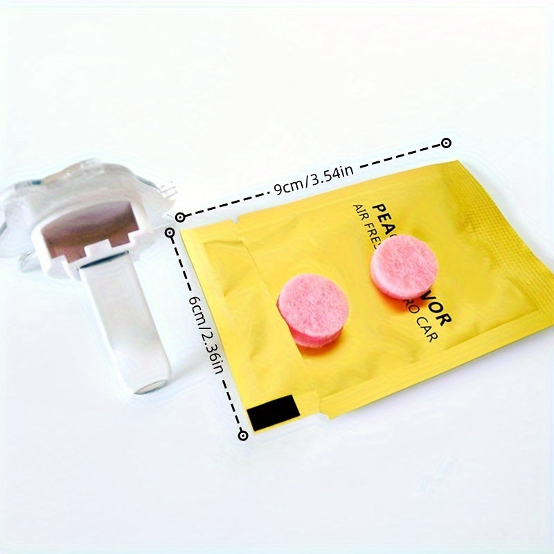 Car Air Vent Freshener Refill 5 Pack Solid Perfume Air Freshener Replacement