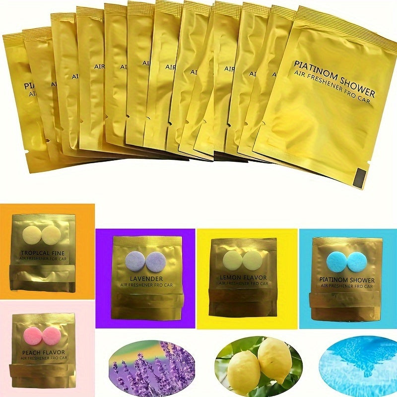 Car Air Vent Freshener Refill 5 Pack Solid Perfume Air Freshener Replacement