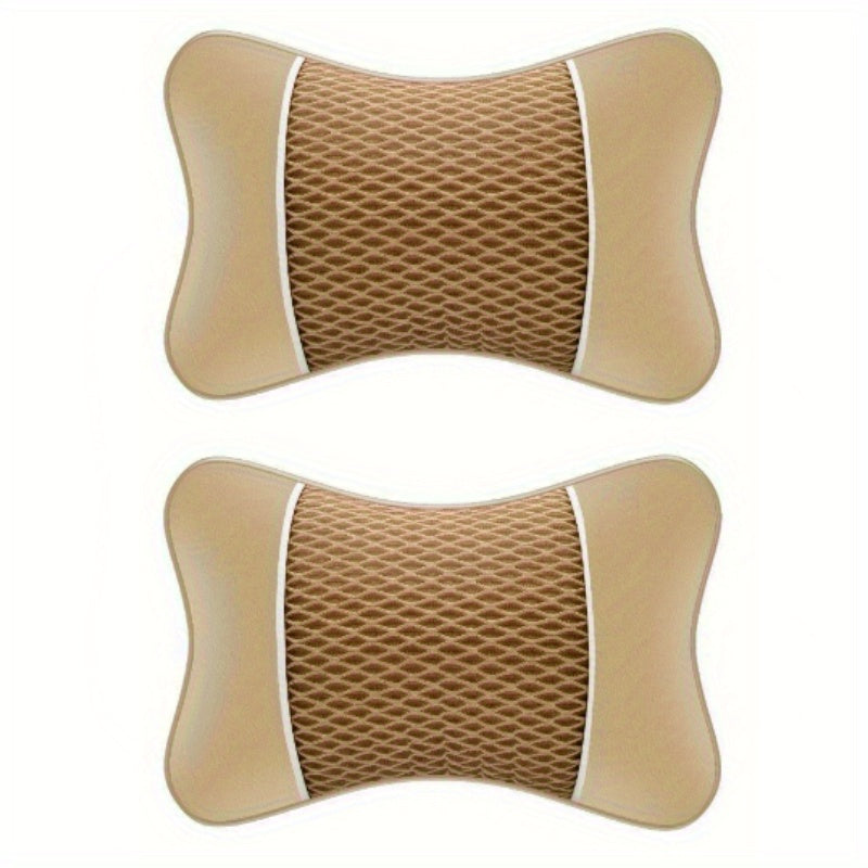 Avtomobillar uchun 2 ta Universal Faux Charm qo'shma tishli bo'yin bo'lagi uchun yostiq