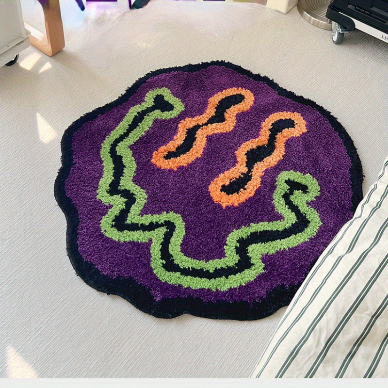 Yaratuvchi Wave yuz mato yumshoq pol mato uchun yashash xonasi va yotoqxona uchun, sirpanishga qarshi, imitatsiya kaşmir