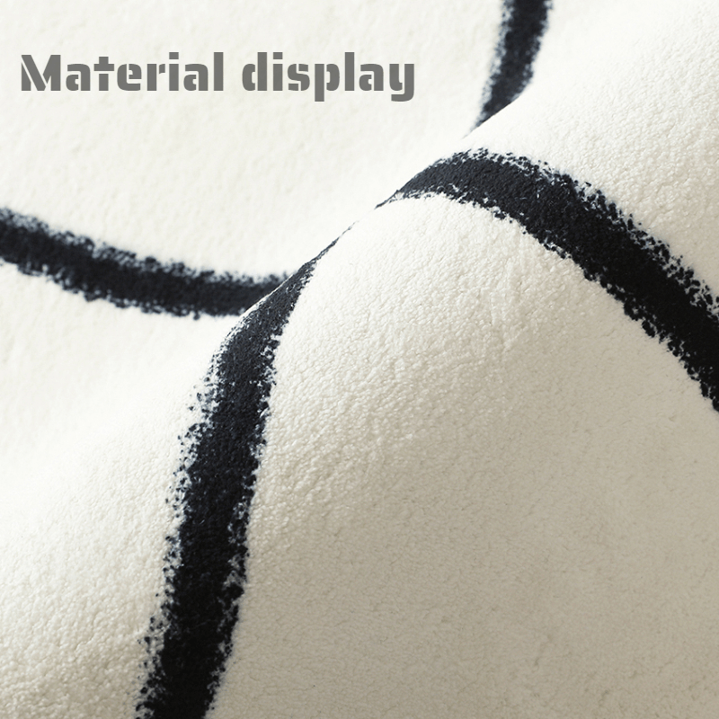 Yaratuvchi Wave yuz mato yumshoq pol mato uchun yashash xonasi va yotoqxona uchun, sirpanishga qarshi, imitatsiya kaşmir