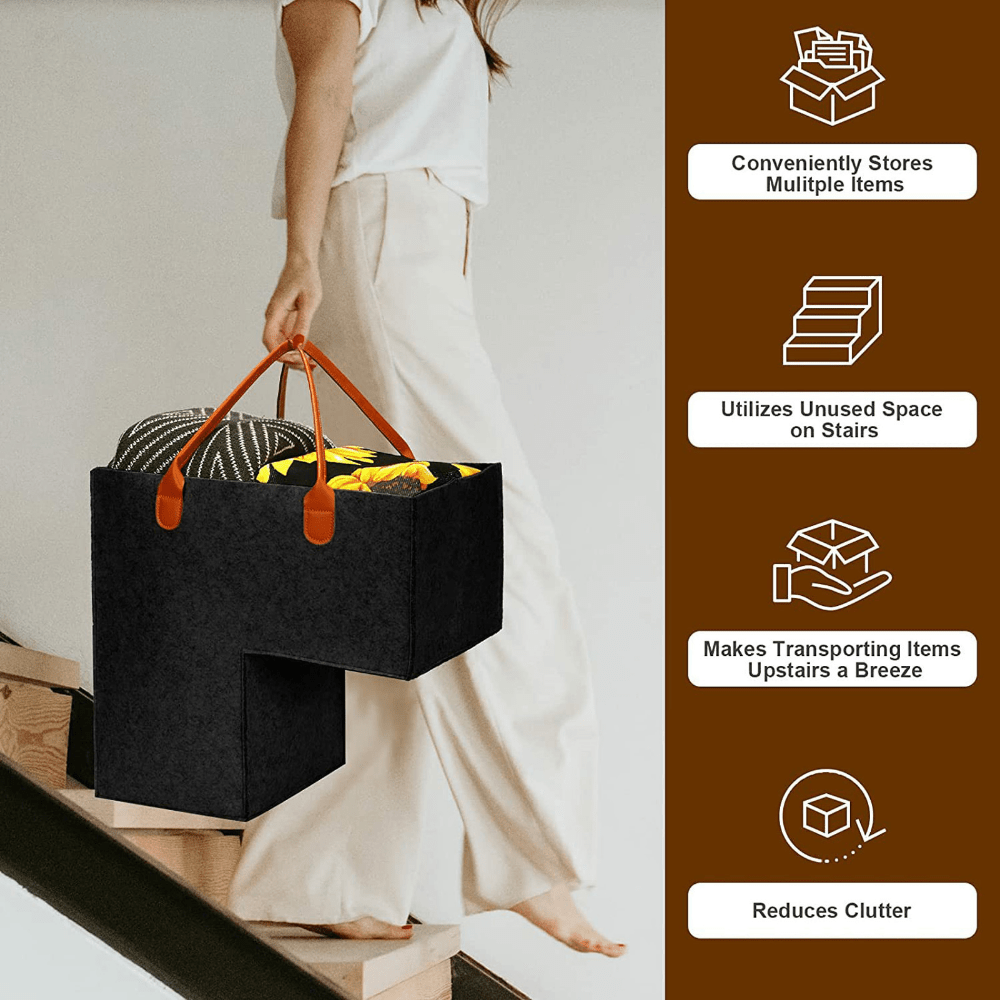 Felt Storage Basket Modern Solid Color Foldable Toy Clothes Laundry Organizer