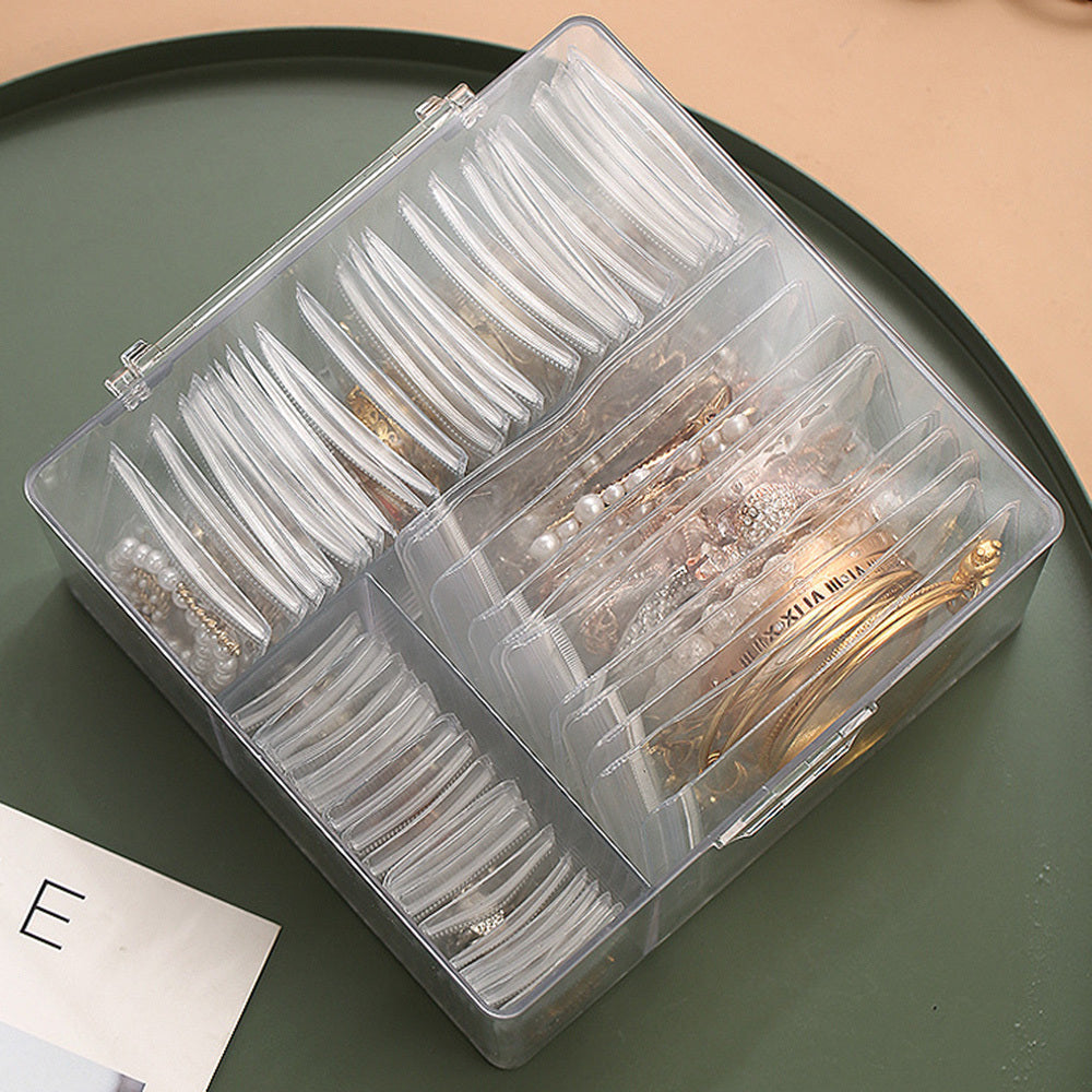 Ретро-стильная 3-в-1 коробка для хранения украшений с крышкой, антикоррозийский пластиковый органайзер