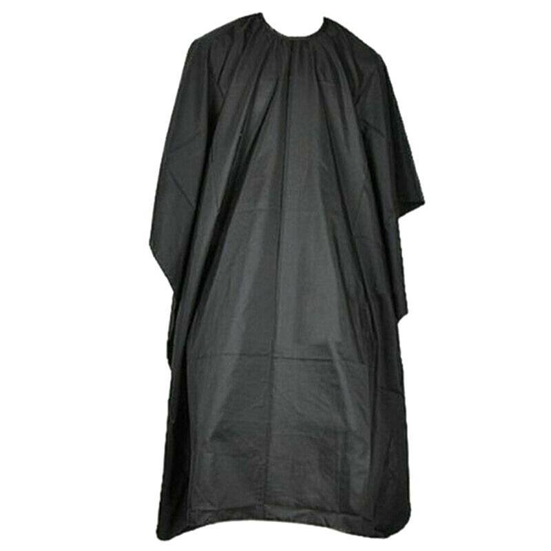 Waterproof Hair Cutting Cape for Professionals Unisex Black 140x90cm