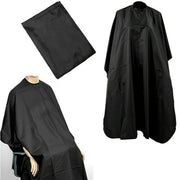 Waterproof Hair Cutting Cape for Professionals Unisex Black 140x90cm