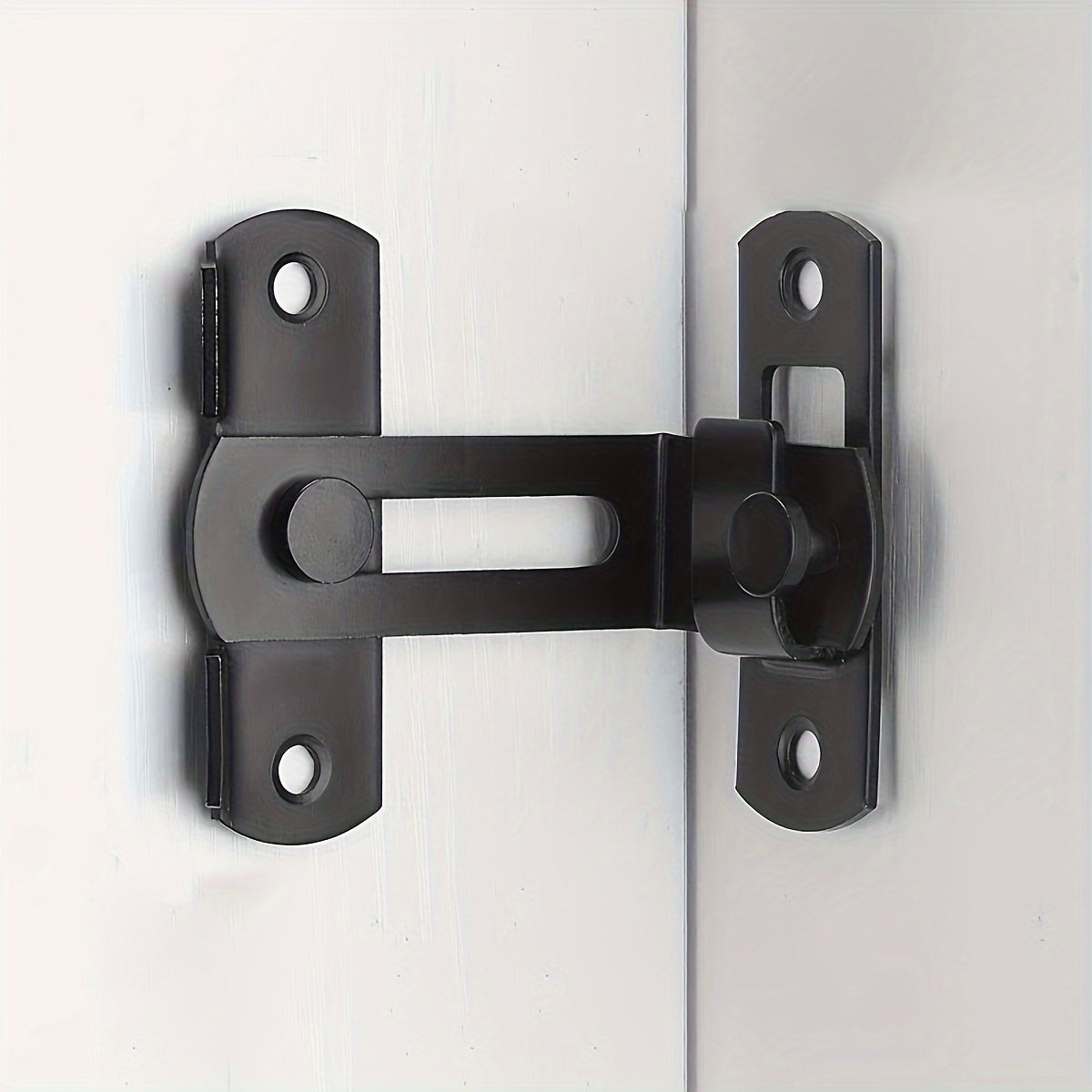 Iron Sliding Barn Door Lock Surface Mounted Security Latch Stainless Steel