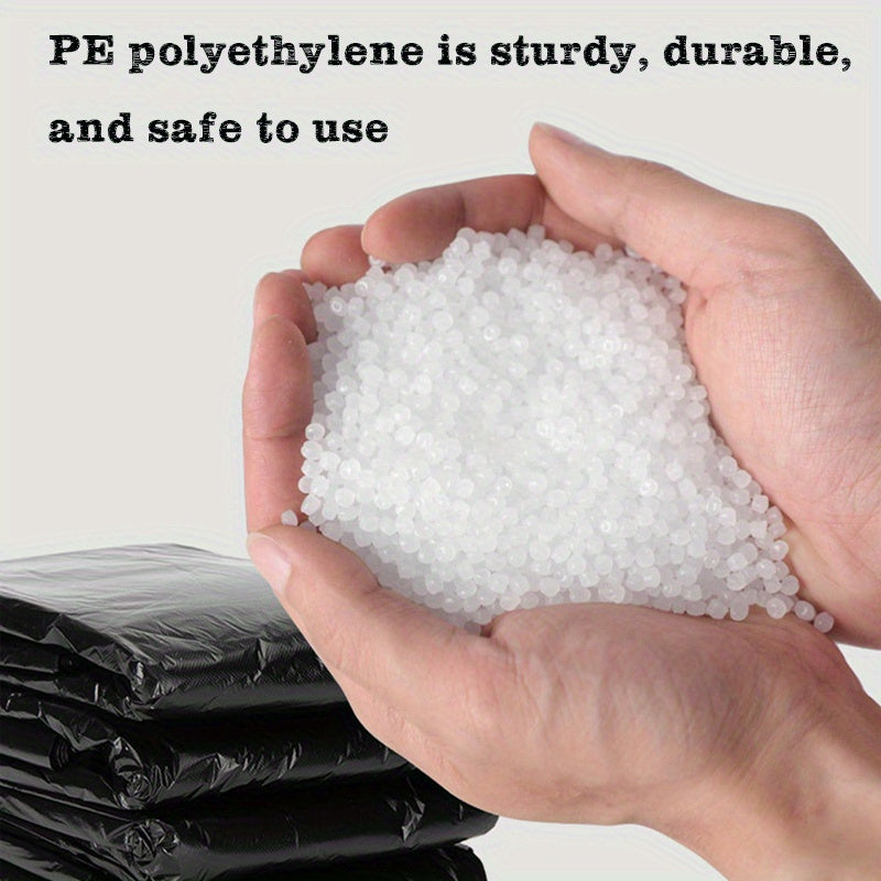 50 Pack Heavy Duty Garbage Bags 7-Gallon and 30-Gallon for Outdoor and Industrial Use