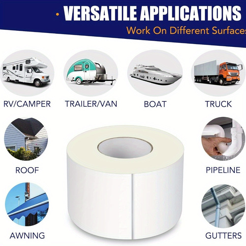 Cinta selladora para techos de RV 10.16cm x 5m Cinta de butilo impermeable, resistente a los rayos UV